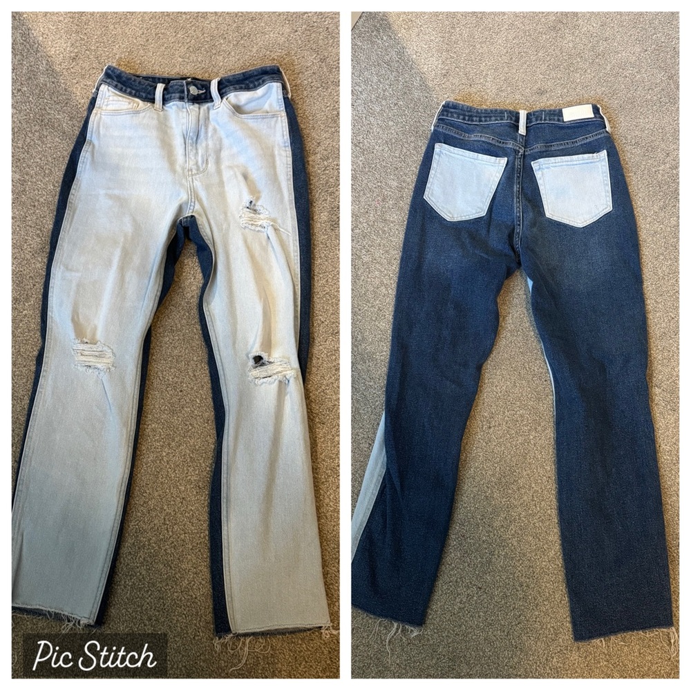 Y2K Hollister Two-Tone Jeans | Early 2000s • Iconic Denim